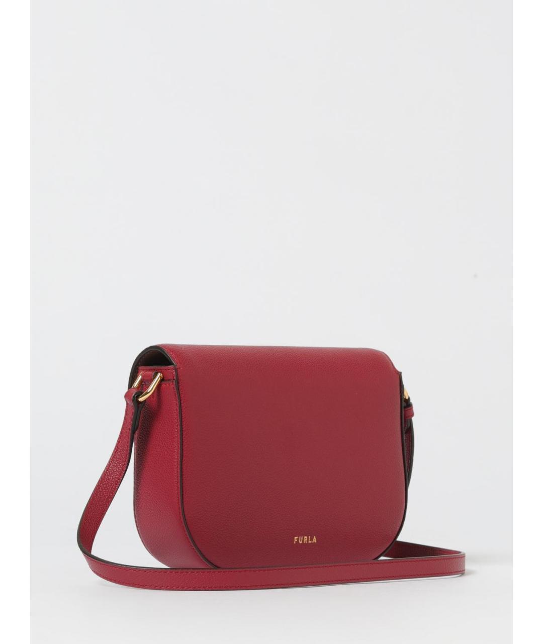 FURLA Красная кожаная сумка через плечо, фото 2