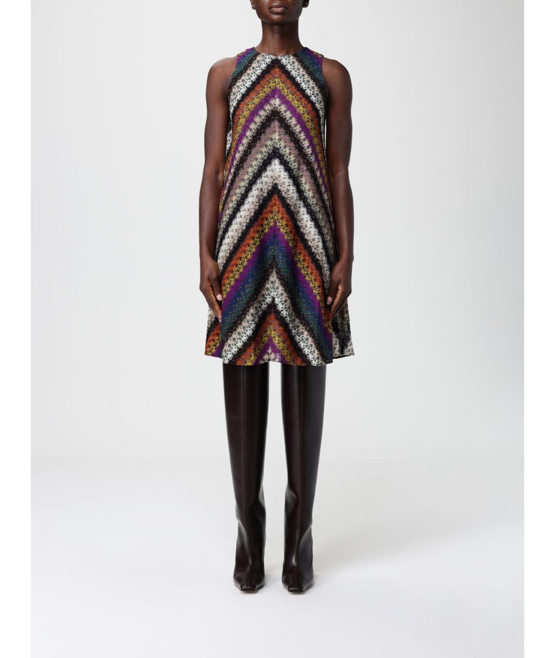MISSONI Мульти вискозное платье, фото 5