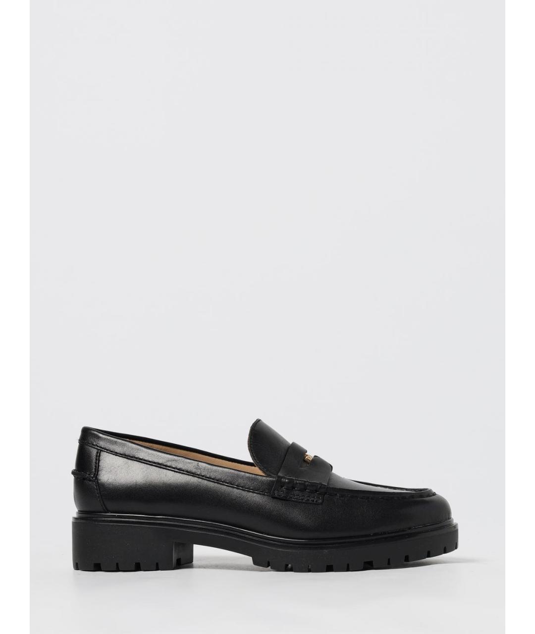 RALPH LAUREN Черные кожаные лоферы, фото 4