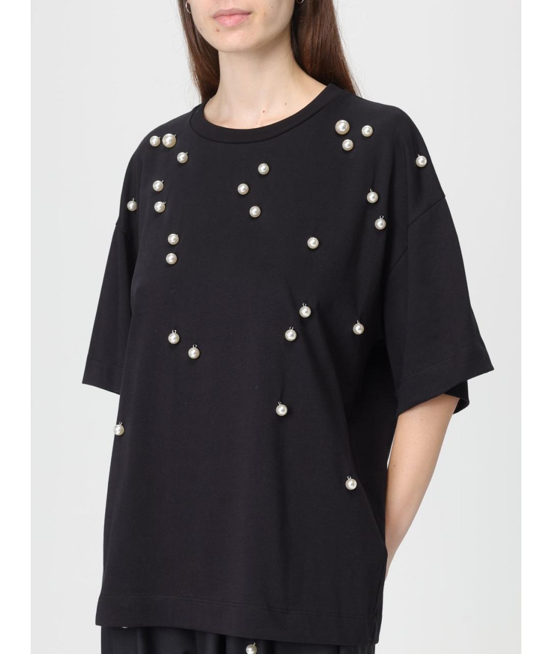 MEIMEIJ Черная хлопковая футболка, фото 4