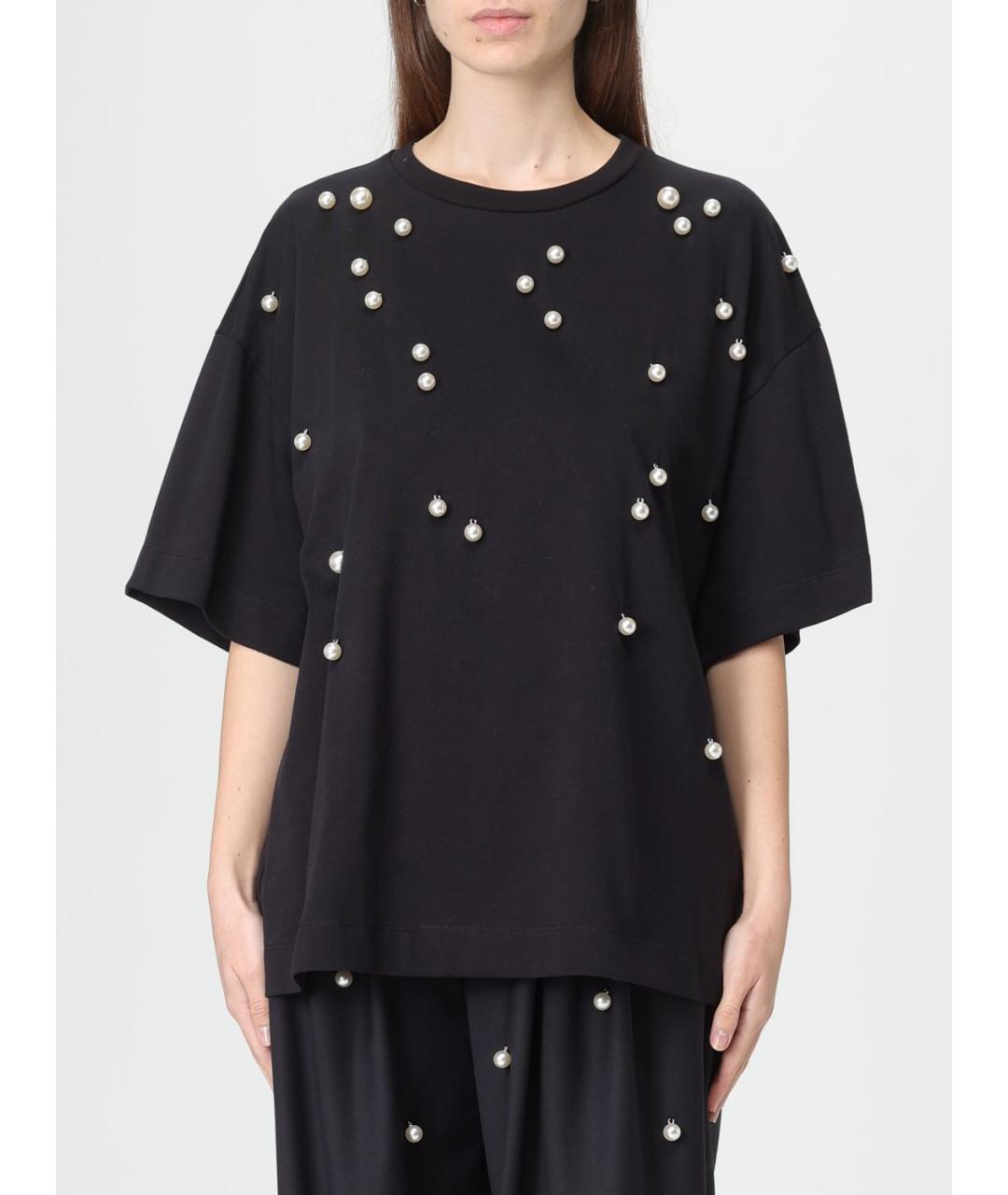 MEIMEIJ Черная хлопковая футболка, фото 5