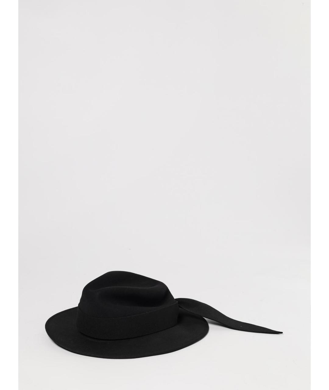 EMPORIO ARMANI Черная шерстяная шляпа, фото 3