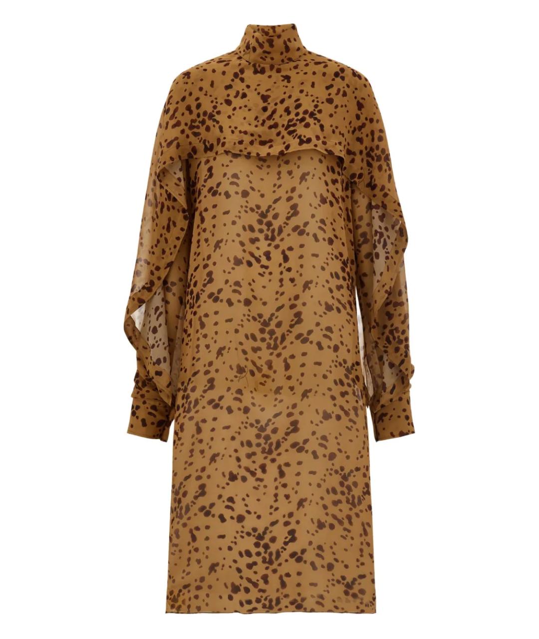 FERRAGAMO Мульти шелковое коктейльное платье, фото 1