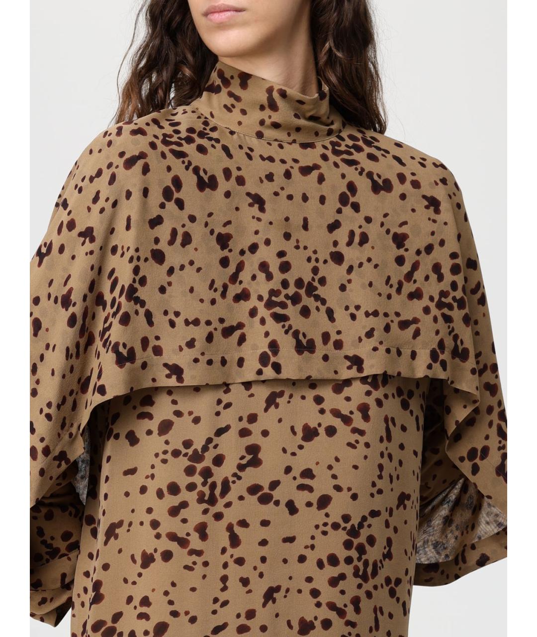 FERRAGAMO Мульти шелковое коктейльное платье, фото 5