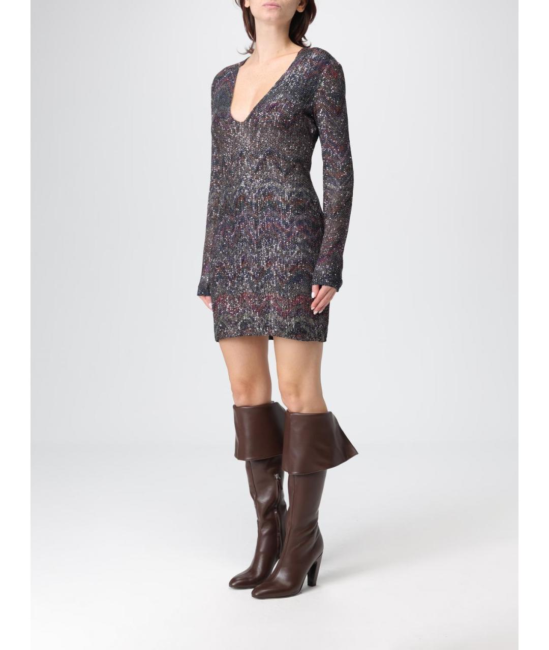 MISSONI Серое вискозное платье, фото 3