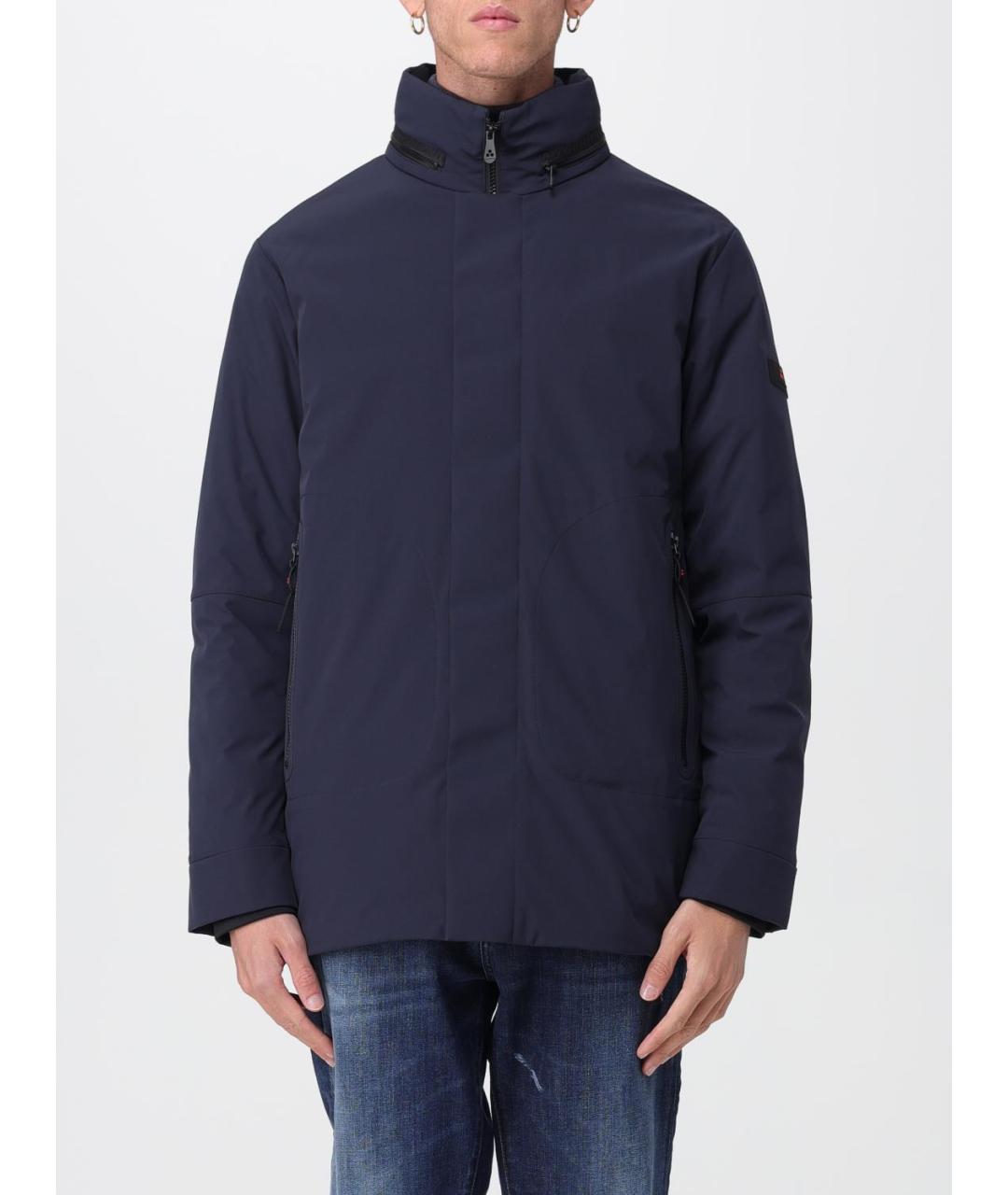 PEUTEREY Синяя полиэстеровая куртка, фото 5