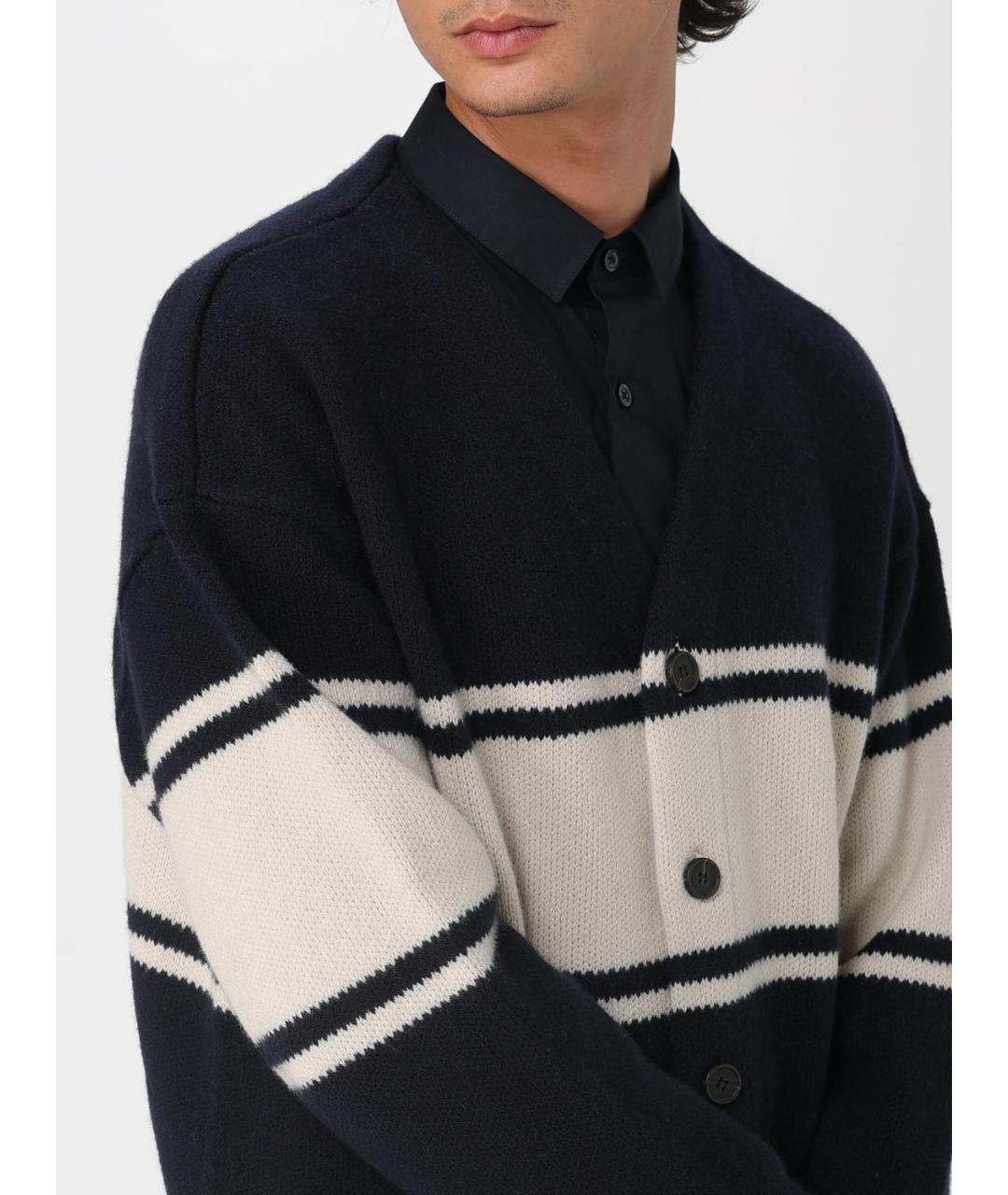 EMPORIO ARMANI Мульти шерстяной кардиган, фото 5