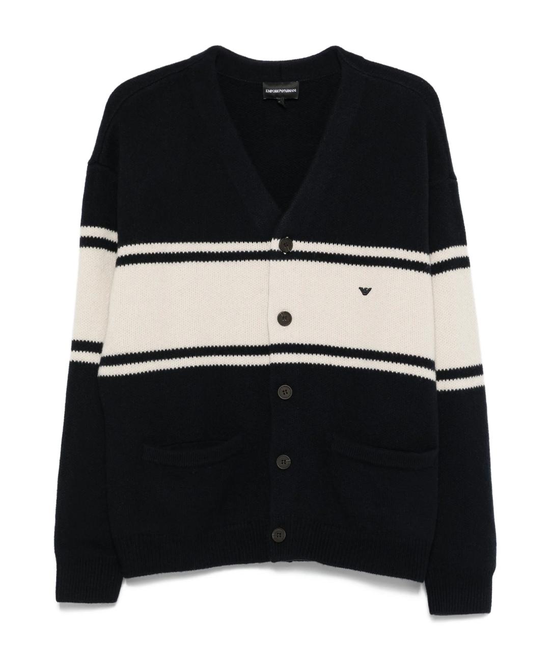 EMPORIO ARMANI Мульти шерстяной кардиган, фото 1