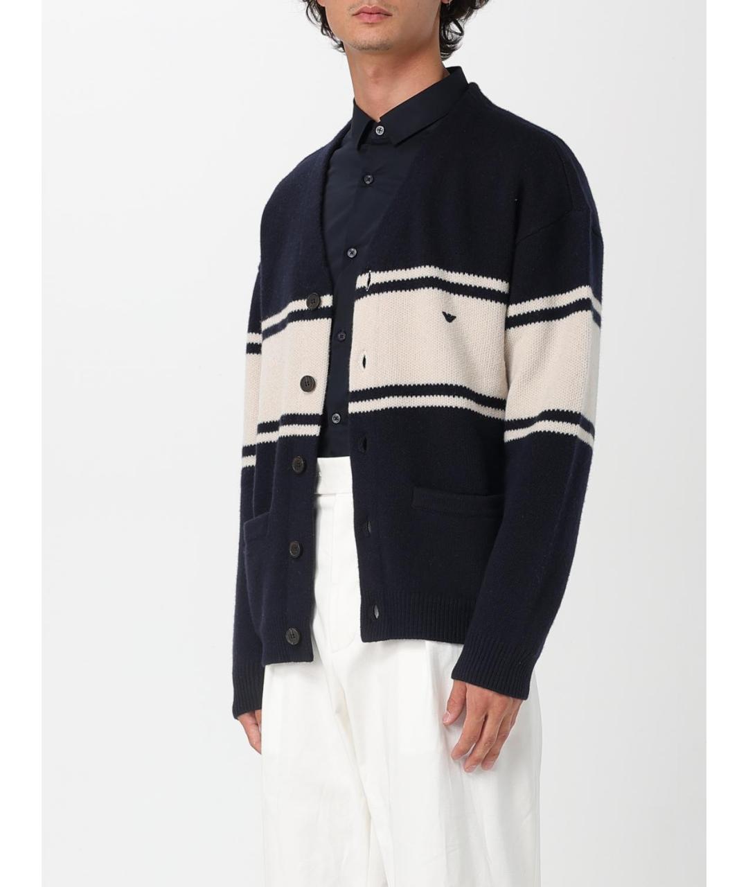 EMPORIO ARMANI Мульти шерстяной кардиган, фото 4