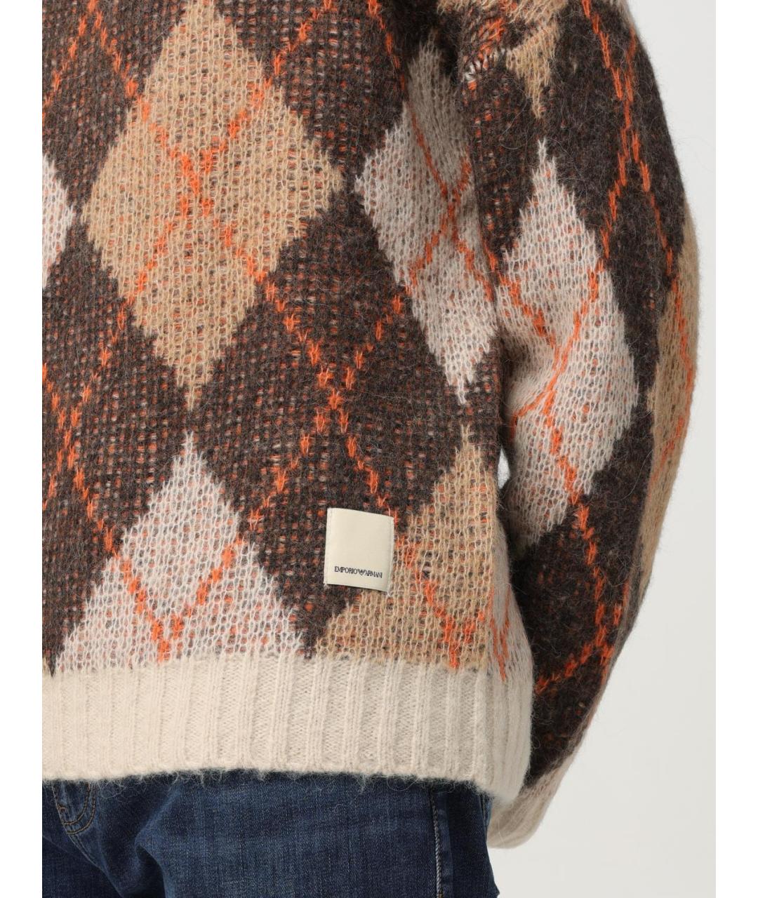 EMPORIO ARMANI Мульти полиамидовый джемпер / свитер, фото 4