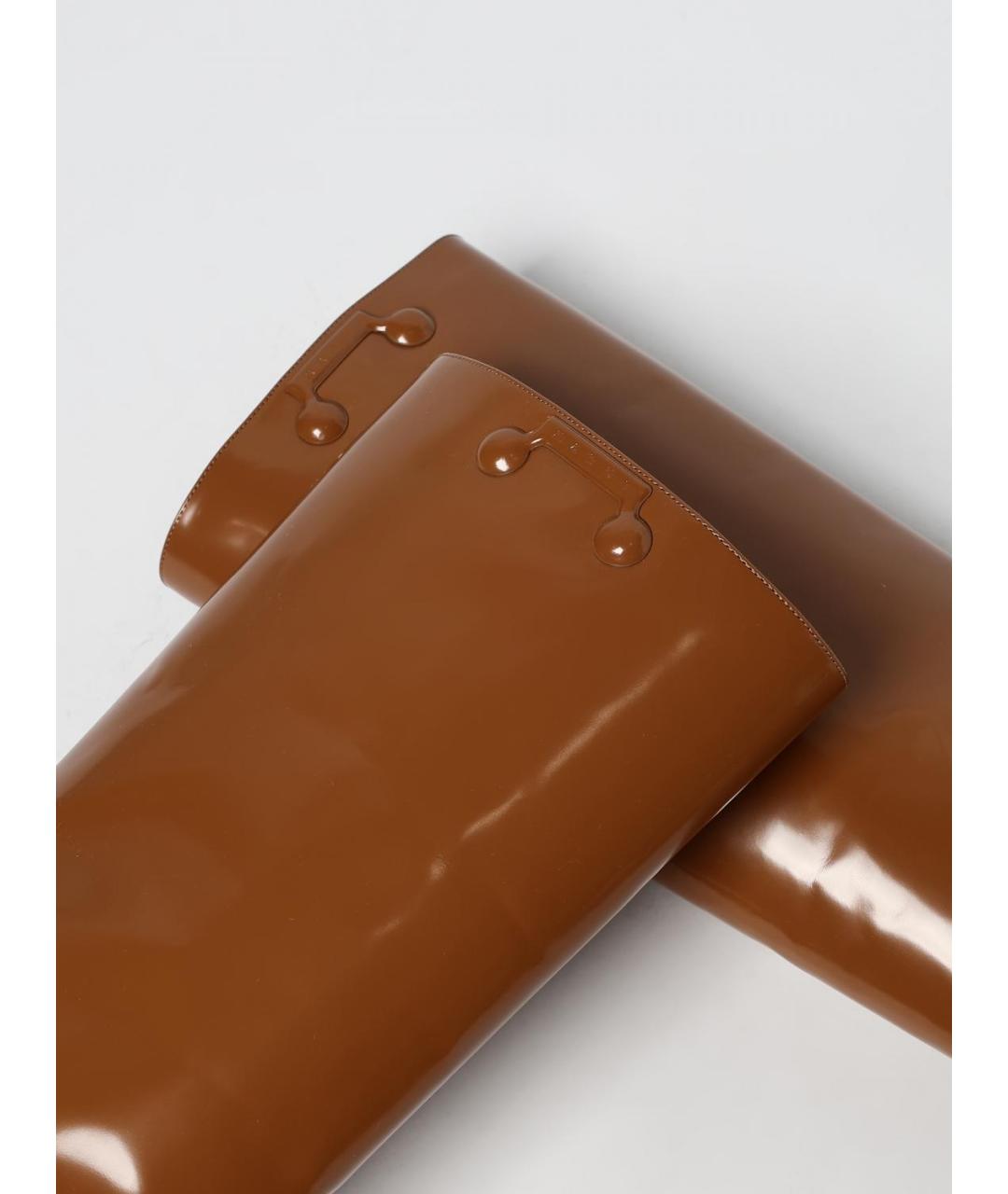 MARNI Коричневые кожаные сапоги, фото 4