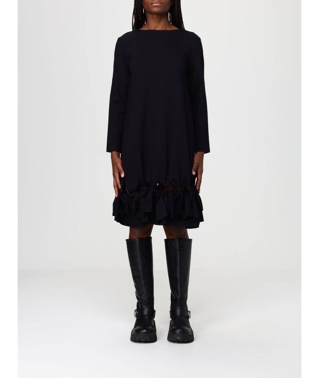 MEIMEIJ Черное вискозное платье, фото 4