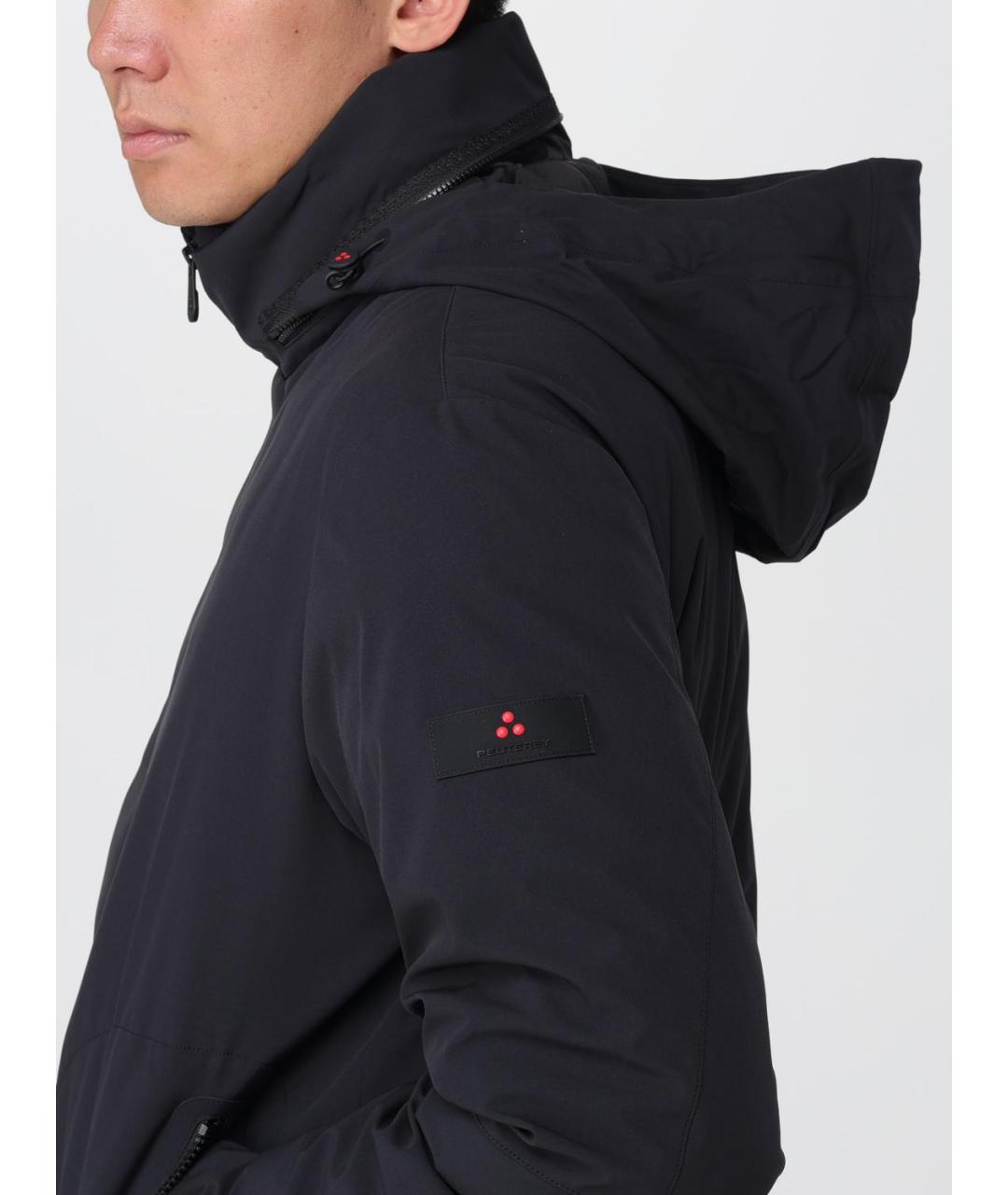 PEUTEREY Черная полиэстеровая куртка, фото 4