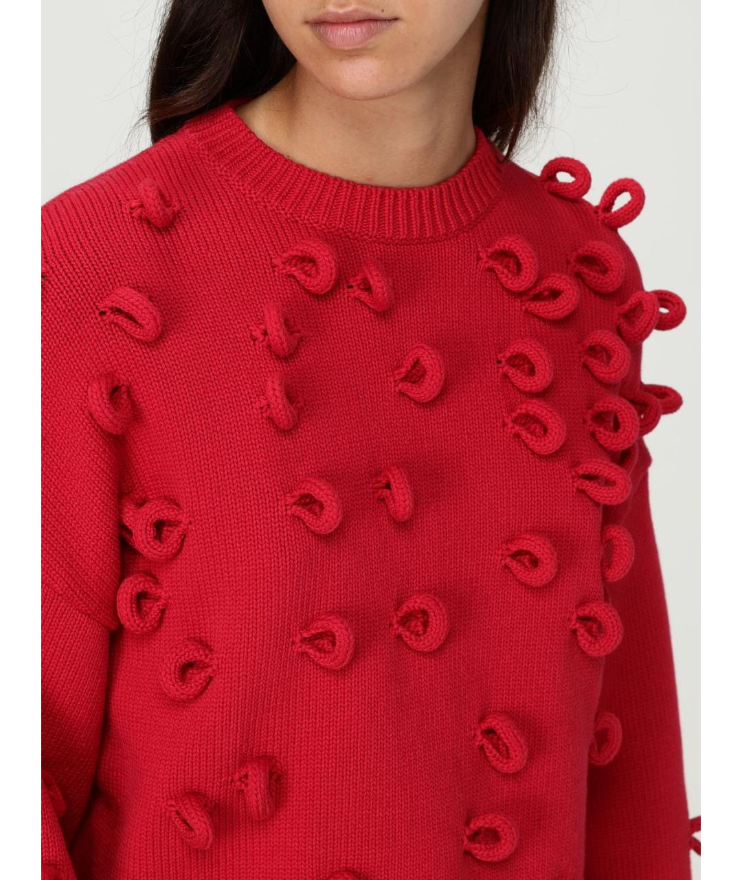 J.W.ANDERSON Красный хлопковый джемпер / свитер, фото 6