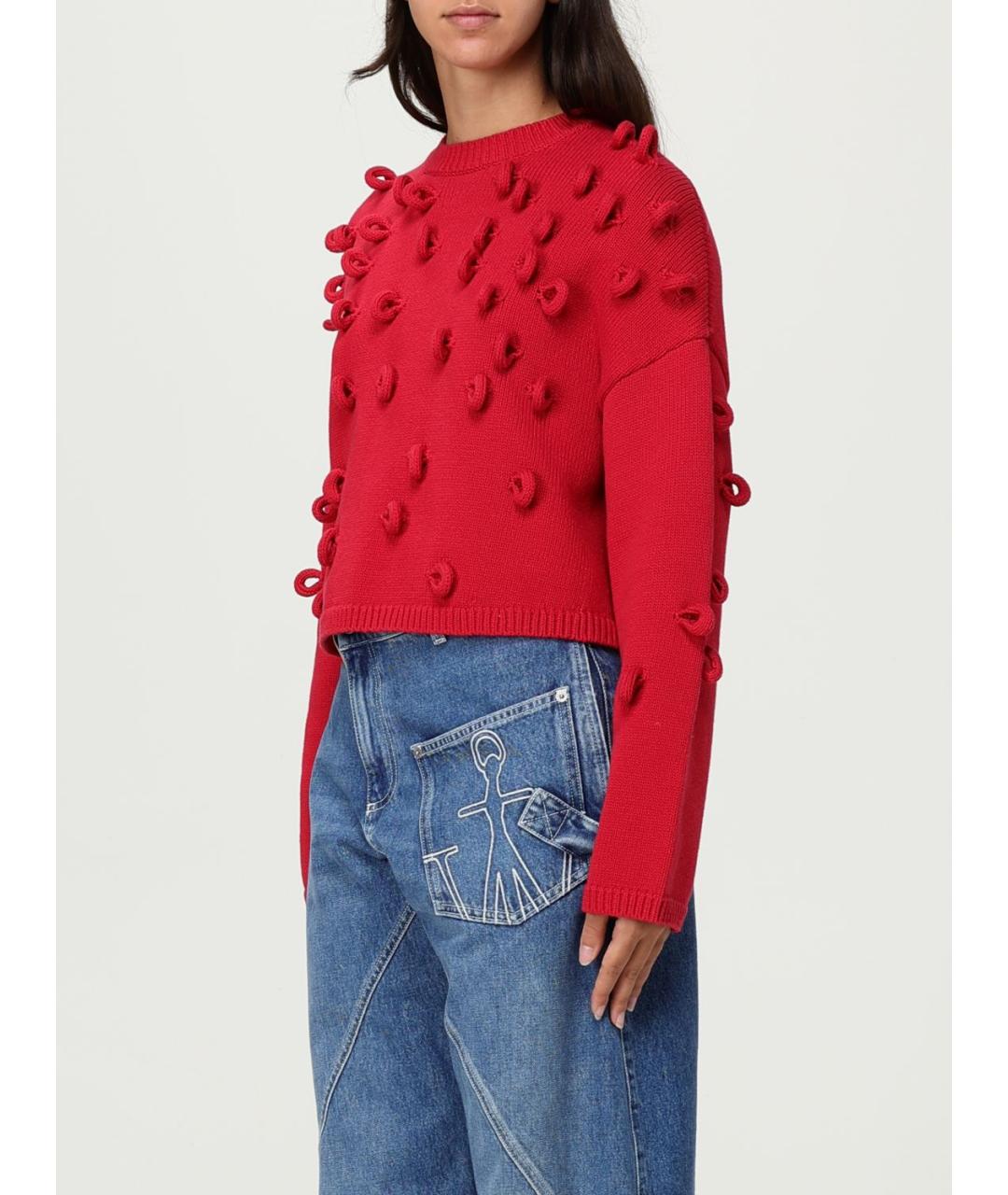 J.W.ANDERSON Красный хлопковый джемпер / свитер, фото 5