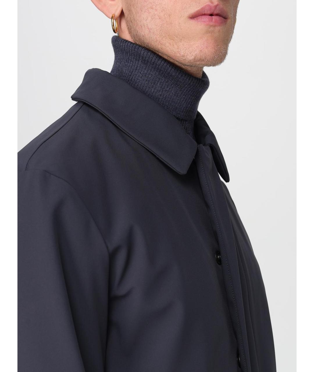 PEUTEREY Синяя полиамидовая куртка, фото 5