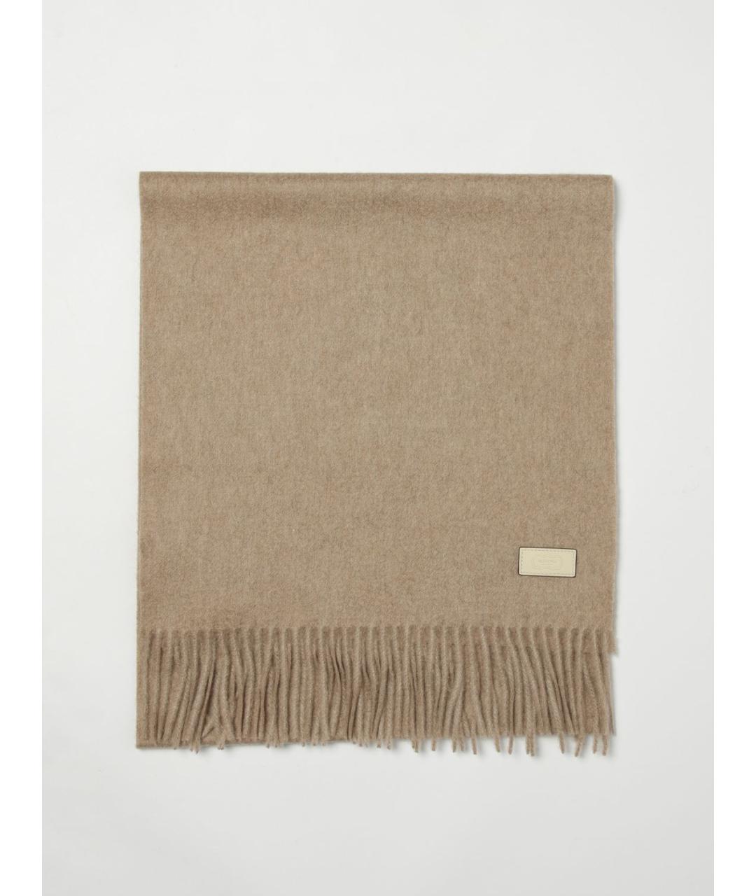 AGNONA Бежевый кашемировый шарф, фото 4