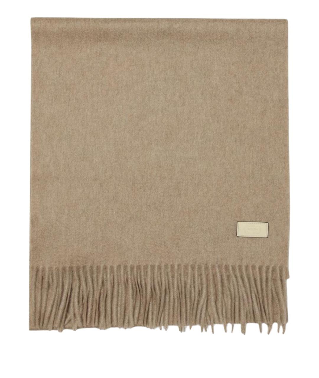AGNONA Бежевый кашемировый шарф, фото 1