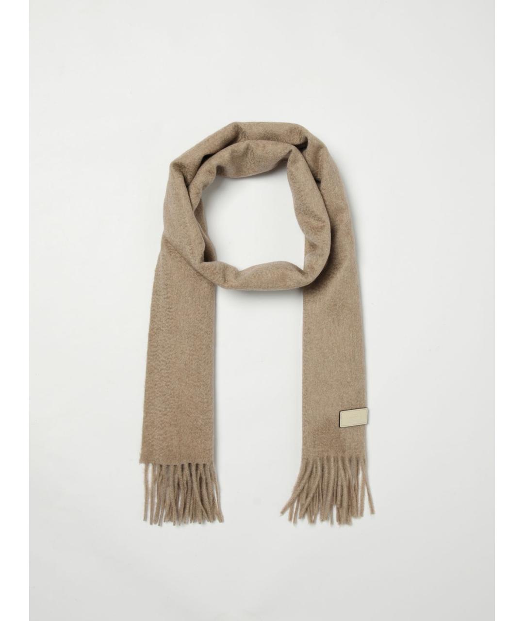 AGNONA Бежевый кашемировый шарф, фото 2