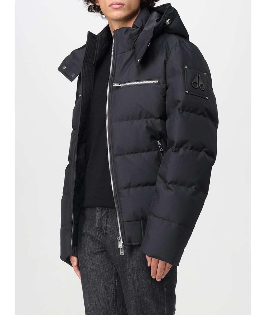 MOOSE KNUCKLES Черная полиамидовая куртка, фото 4