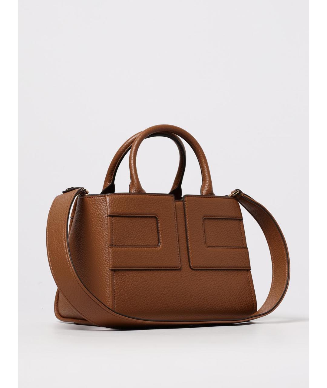 ELISABETTA FRANCHI Коричневая сумка тоут из искусственной кожи, фото 2