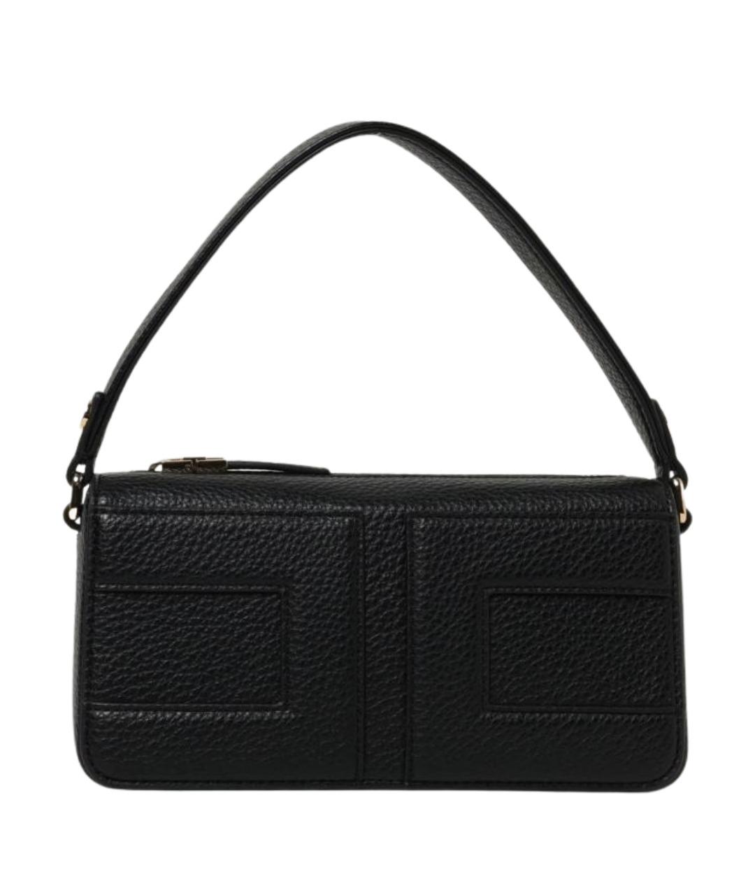 ELISABETTA FRANCHI Черная сумка с короткими ручками из искусственной кожи, фото 1
