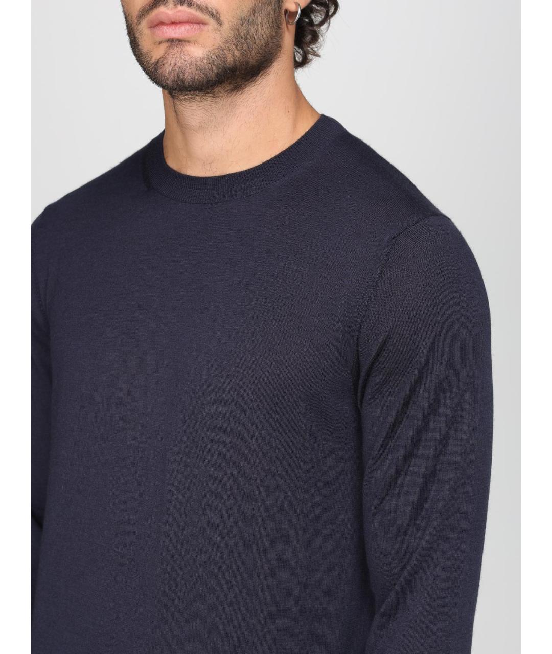 AGNONA Синий кашемировый джемпер / свитер, фото 3