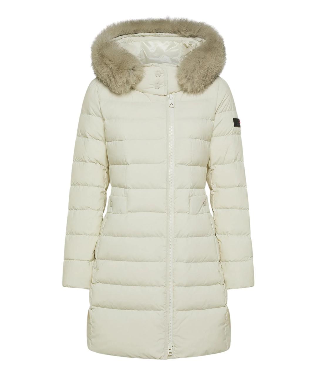 PEUTEREY Бежевый полиамидовый пуховик, фото 1