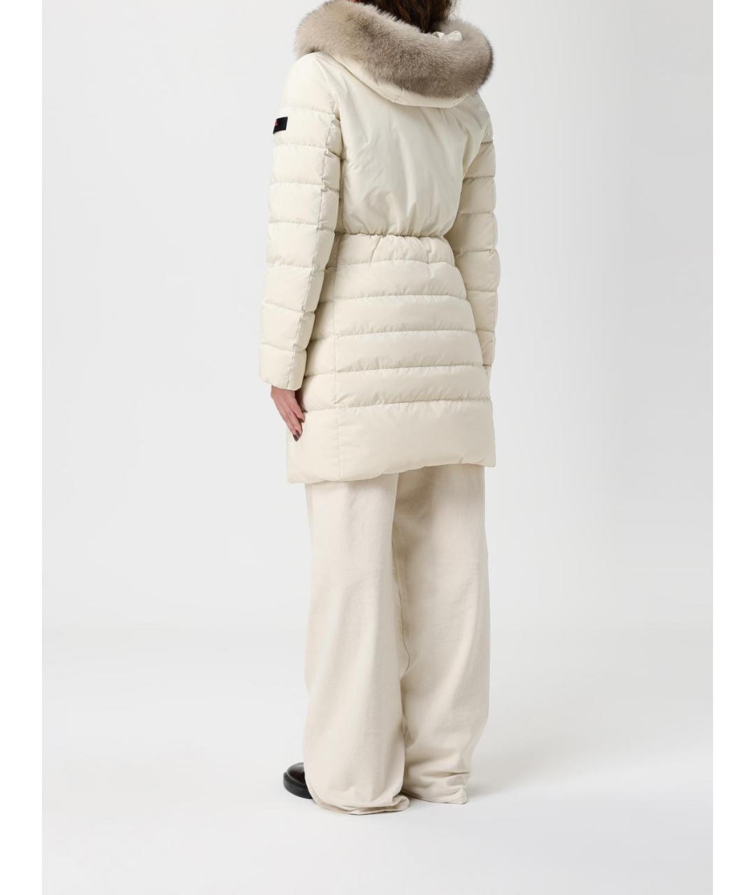 PEUTEREY Бежевый полиамидовый пуховик, фото 3
