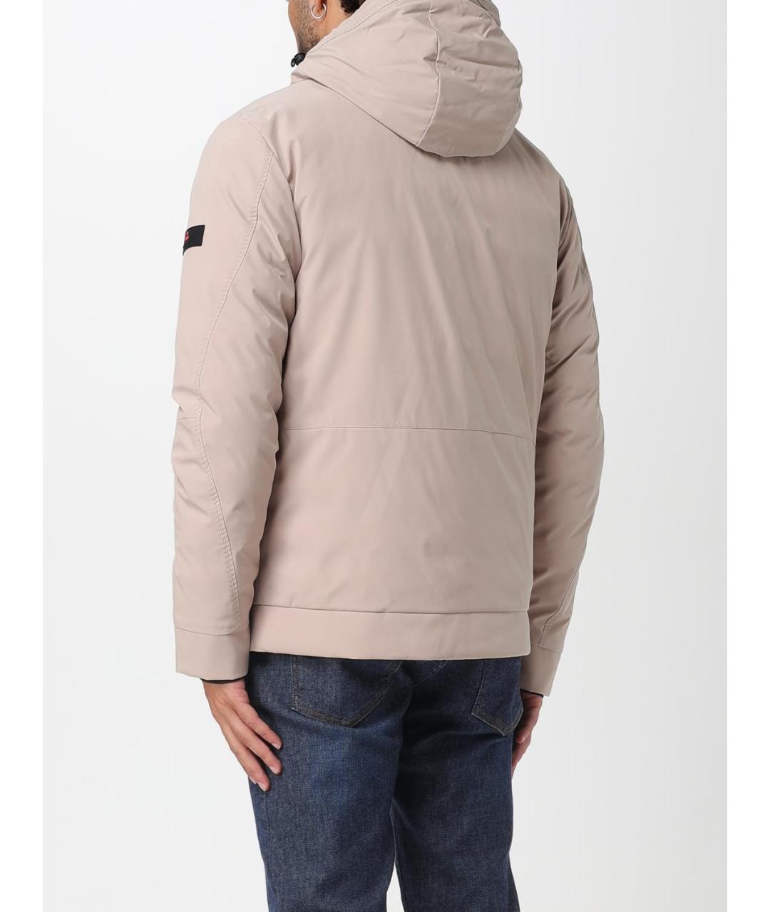 PEUTEREY Бежевая полиэстеровая куртка, фото 2