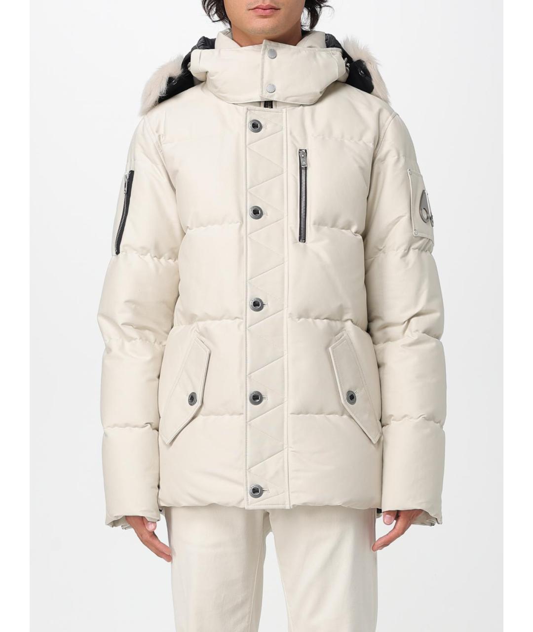 MOOSE KNUCKLES Белая полиамидовая куртка, фото 2