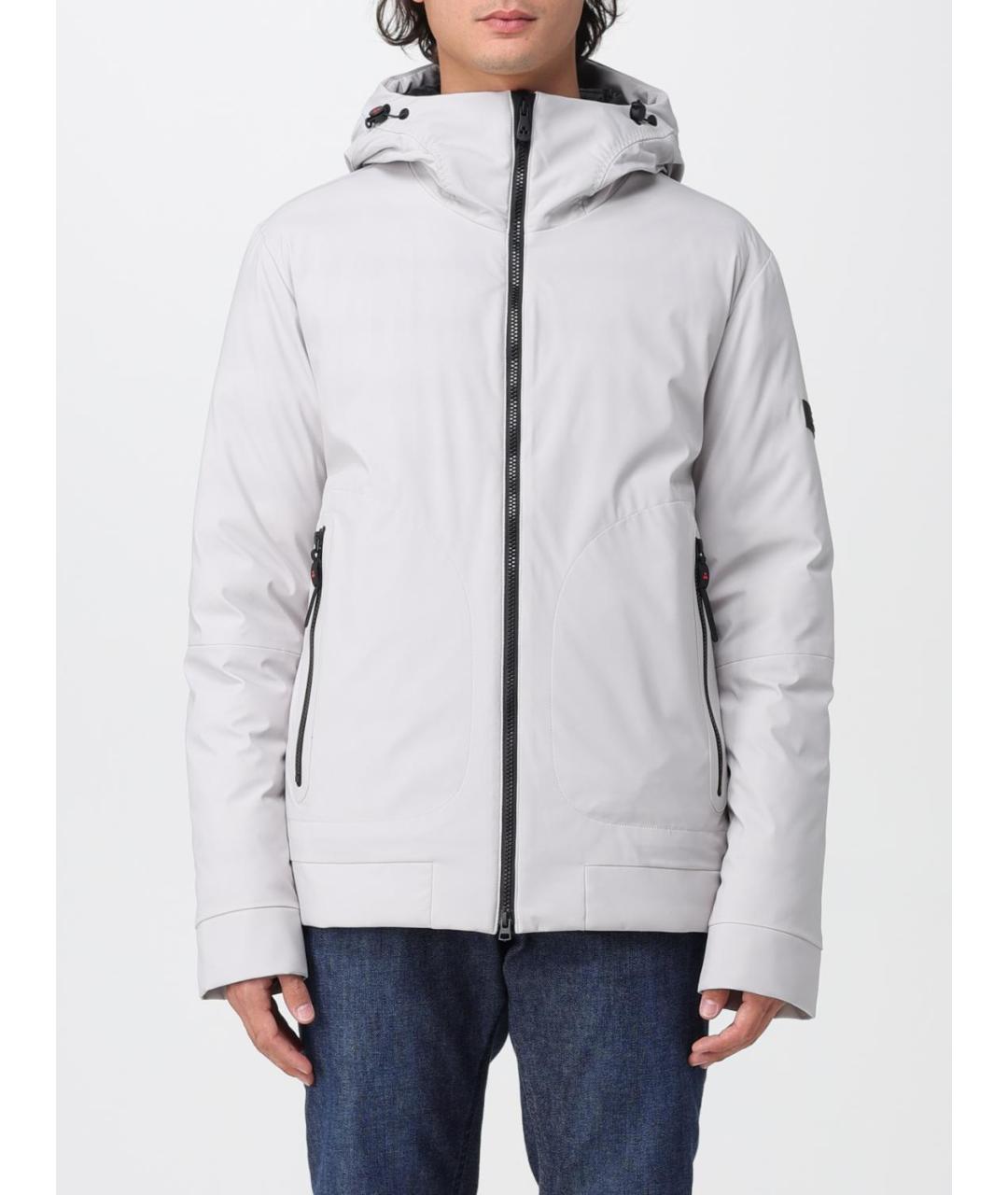 PEUTEREY Серая полиэстеровая куртка, фото 5