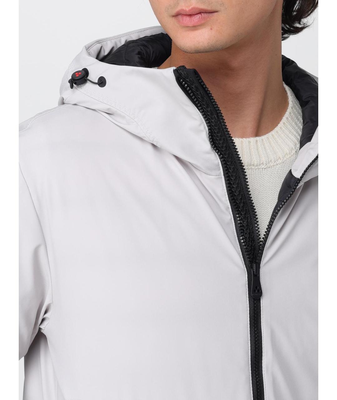 PEUTEREY Серая полиэстеровая куртка, фото 4