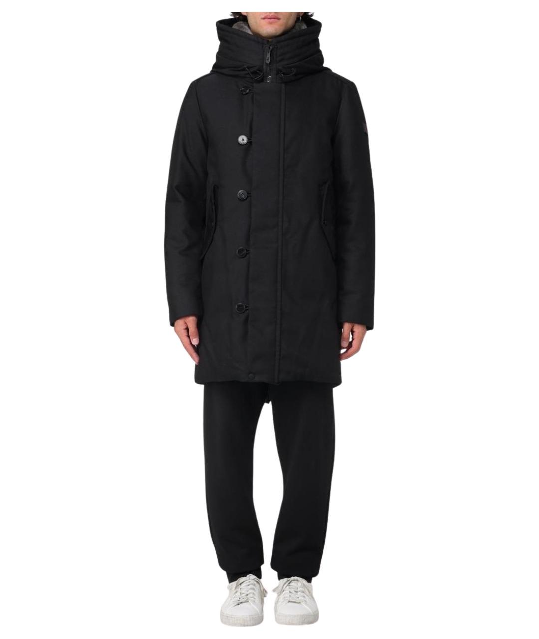 PEUTEREY Черная хлопковая парка, фото 1