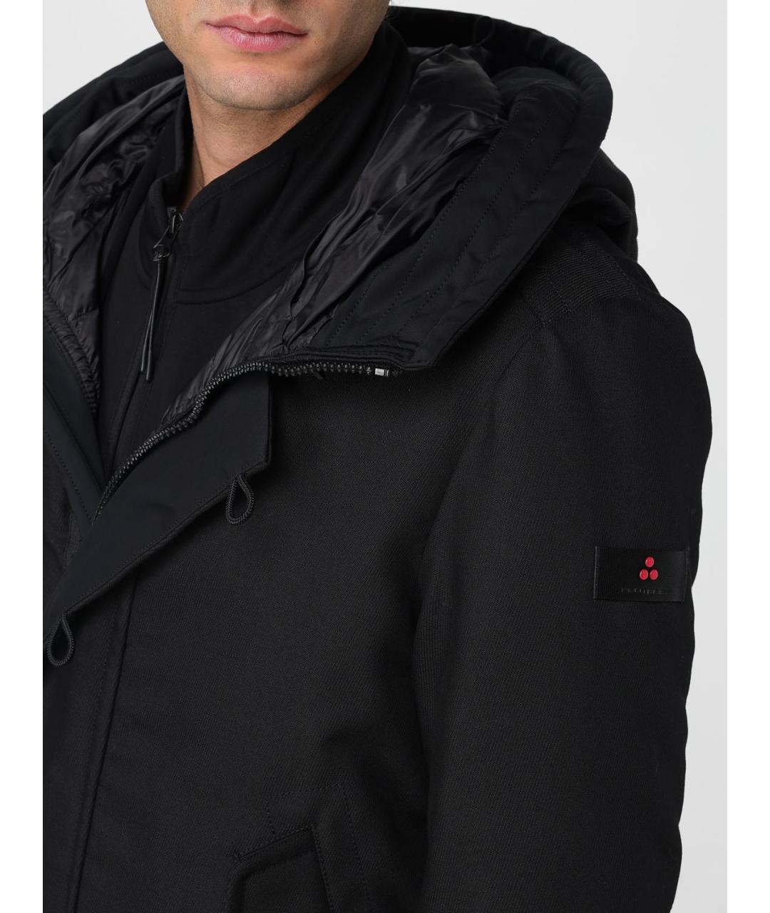 PEUTEREY Черная хлопковая парка, фото 4