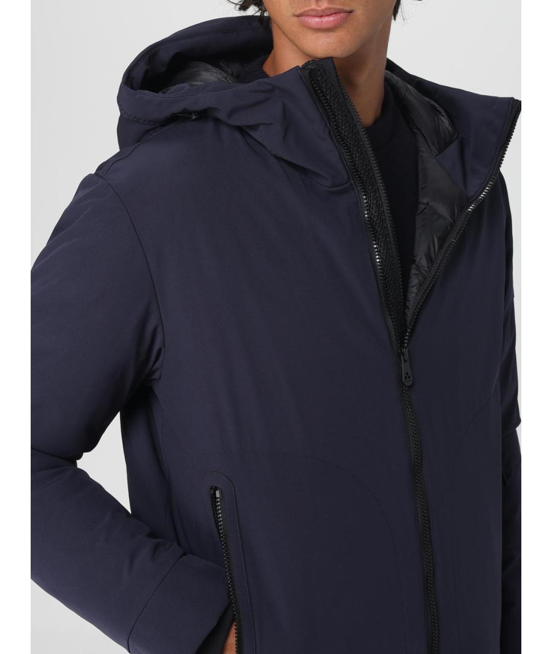 PEUTEREY Синяя полиамидовая куртка, фото 4