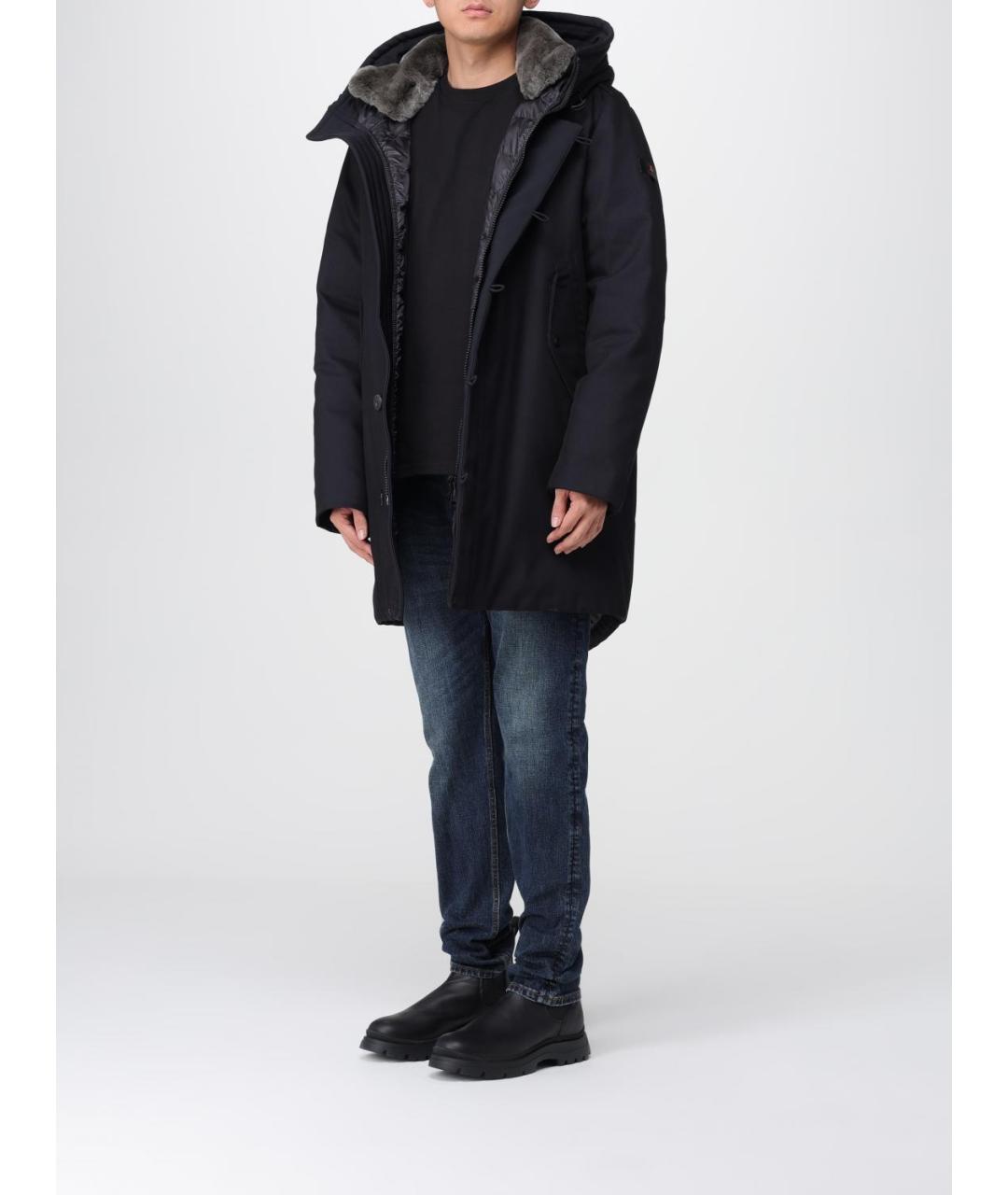 PEUTEREY Синяя хлопковая парка, фото 4