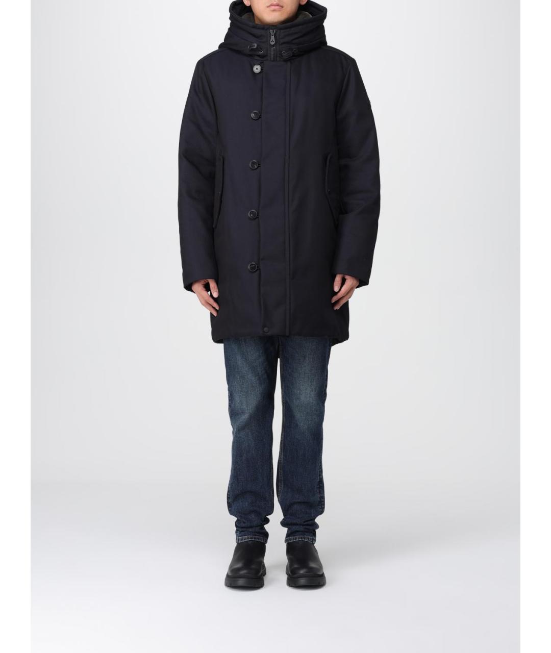 PEUTEREY Синяя хлопковая парка, фото 2