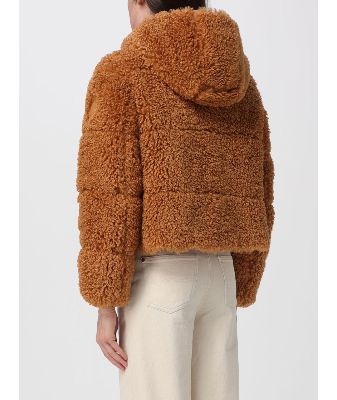 SAVE THE DUCK Бежевая полиэстеровая куртка, фото 3