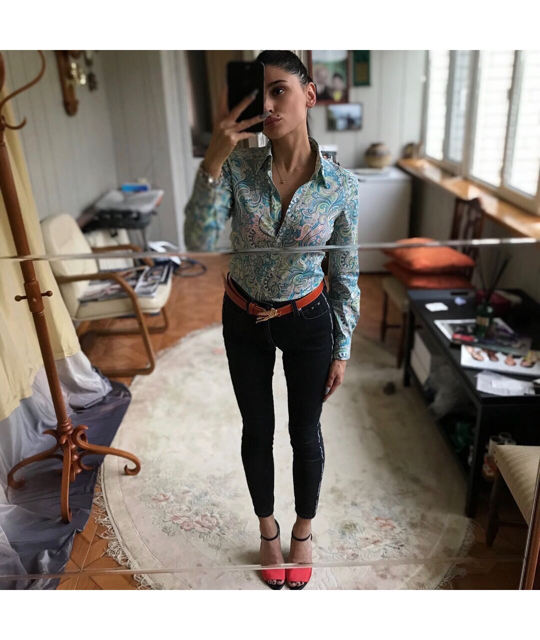 ETRO Мульти хлопковая рубашка, фото 6