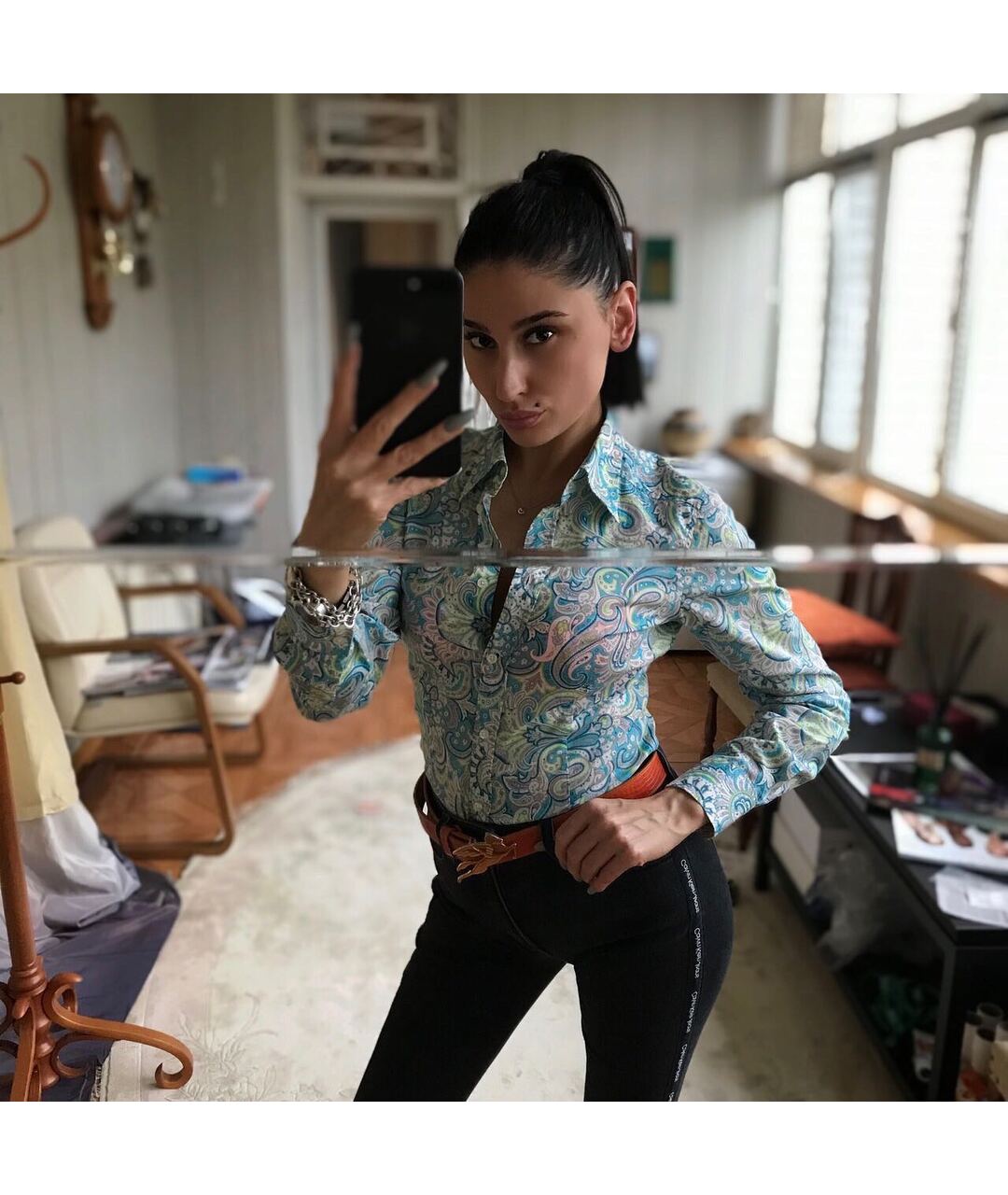 ETRO Мульти хлопковая рубашка, фото 7