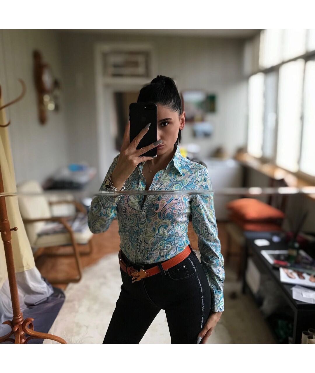 ETRO Мульти хлопковая рубашка, фото 2