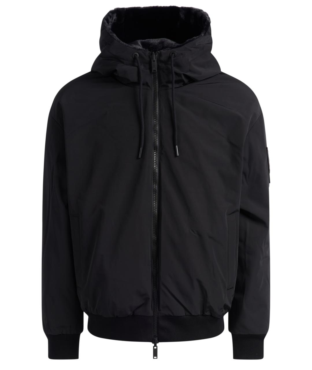 MOOSE KNUCKLES Черная полиэстеровая куртка, фото 1