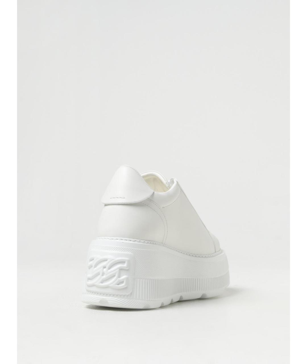 CASADEI Белые кожаные кроссовки, фото 3