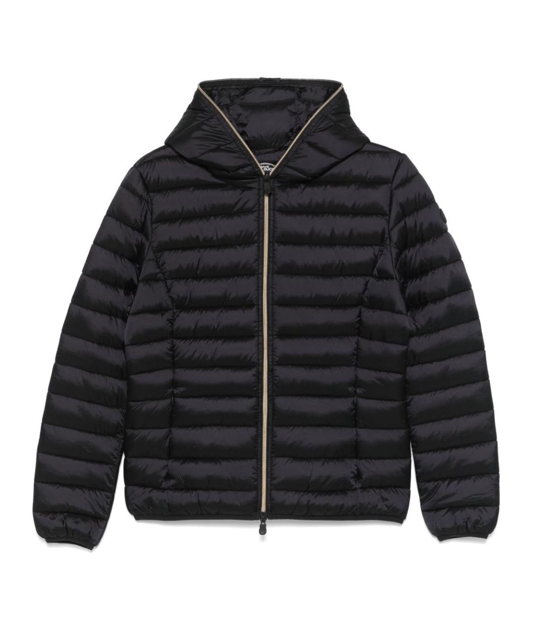 SAVE THE DUCK Черный полиамидовый пуховик, фото 1