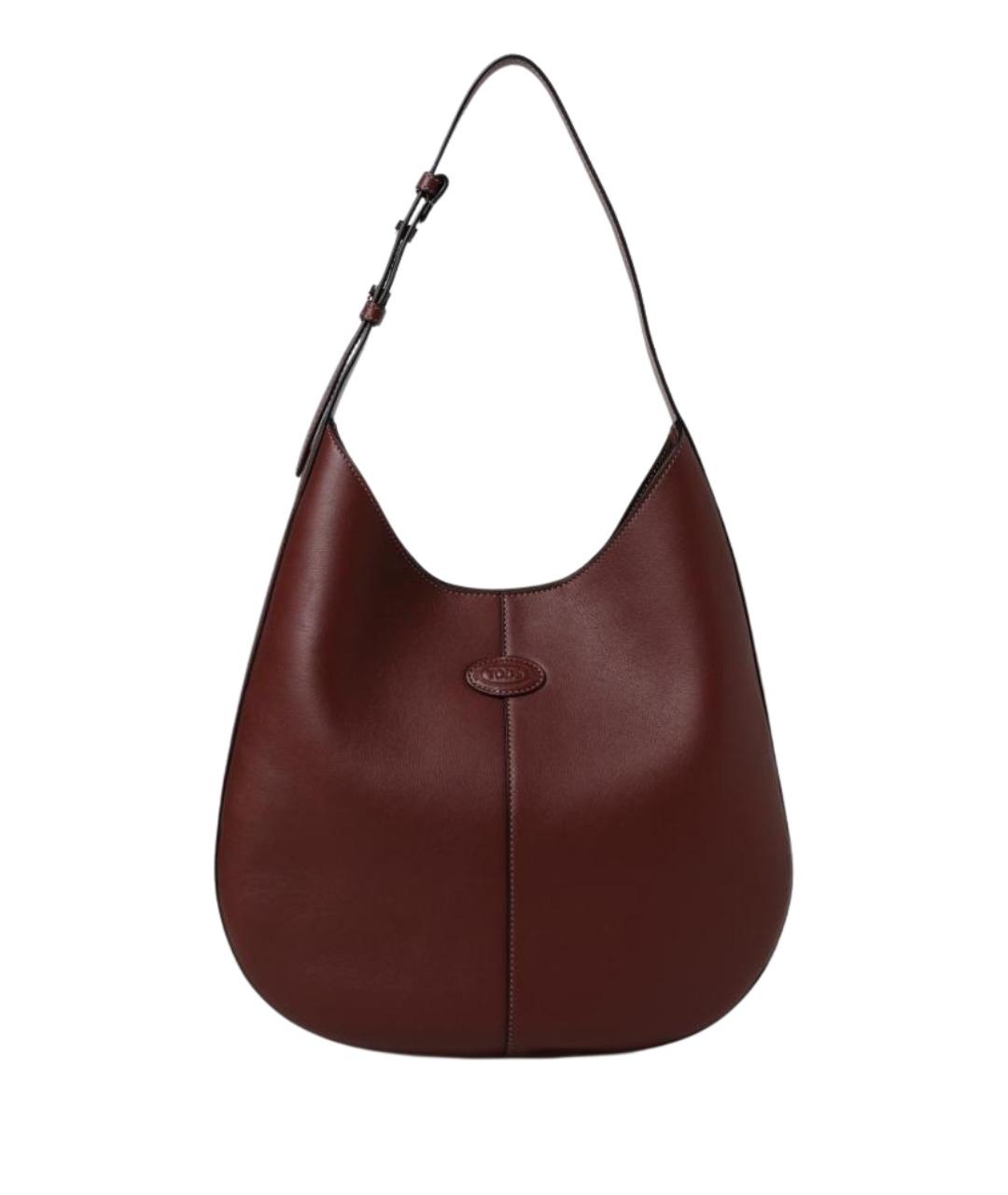 TOD'S Коричневая кожаная сумка через плечо, фото 1