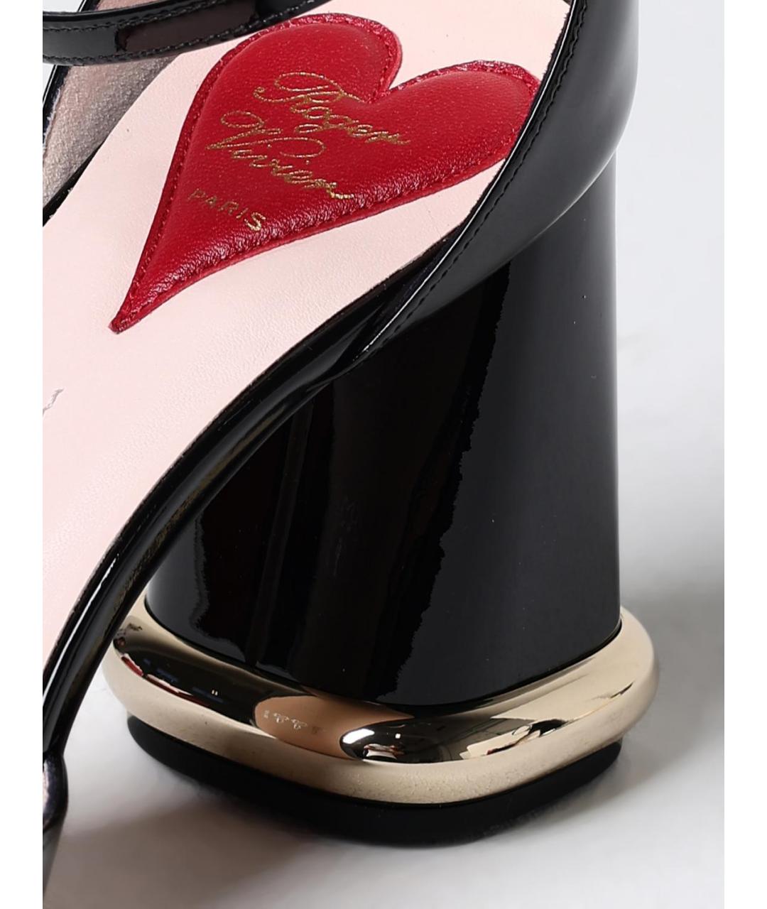 ROGER VIVIER Черные кожаные туфли, фото 4