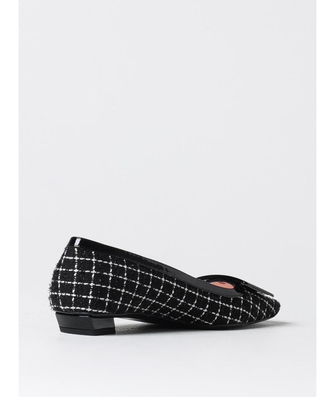 ROGER VIVIER Черные текстильные балетки, фото 3