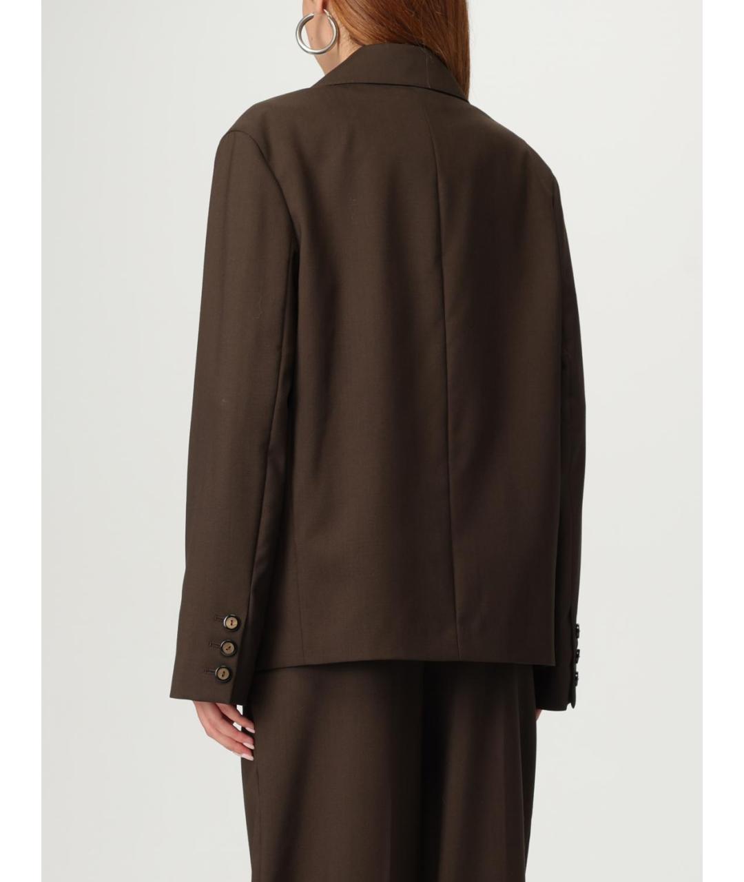 ANTONIO MARRAS Коричневый вискозный жакет/пиджак, фото 3