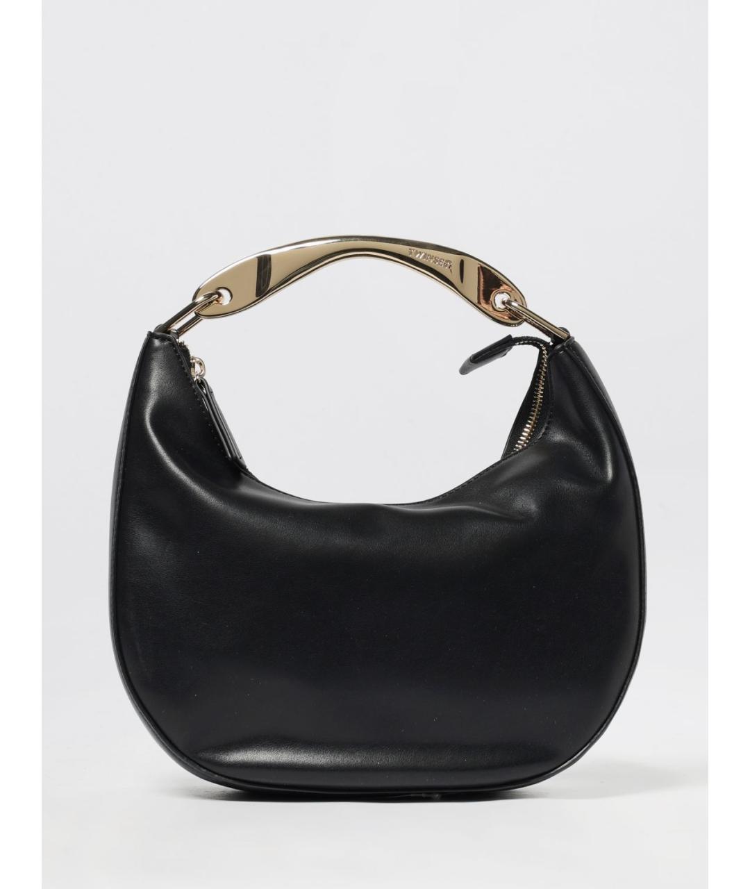 TWIN-SET Черная сумка с короткими ручками из искусственной кожи, фото 4